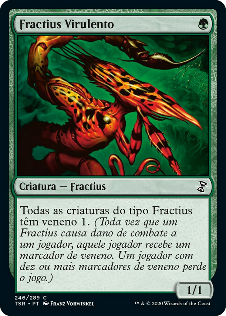 Fractius Virulento (Virulent Sliver) · Time Spiral Remastered (TSR) #246 ·  Scryfall Magic The Gathering Search
